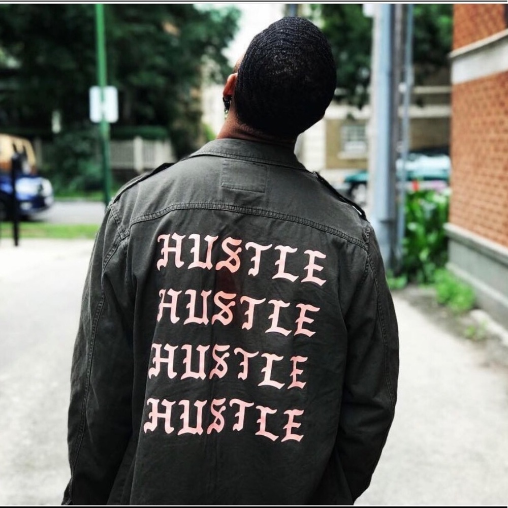 “Hustle” button down - Picture 1 of 6